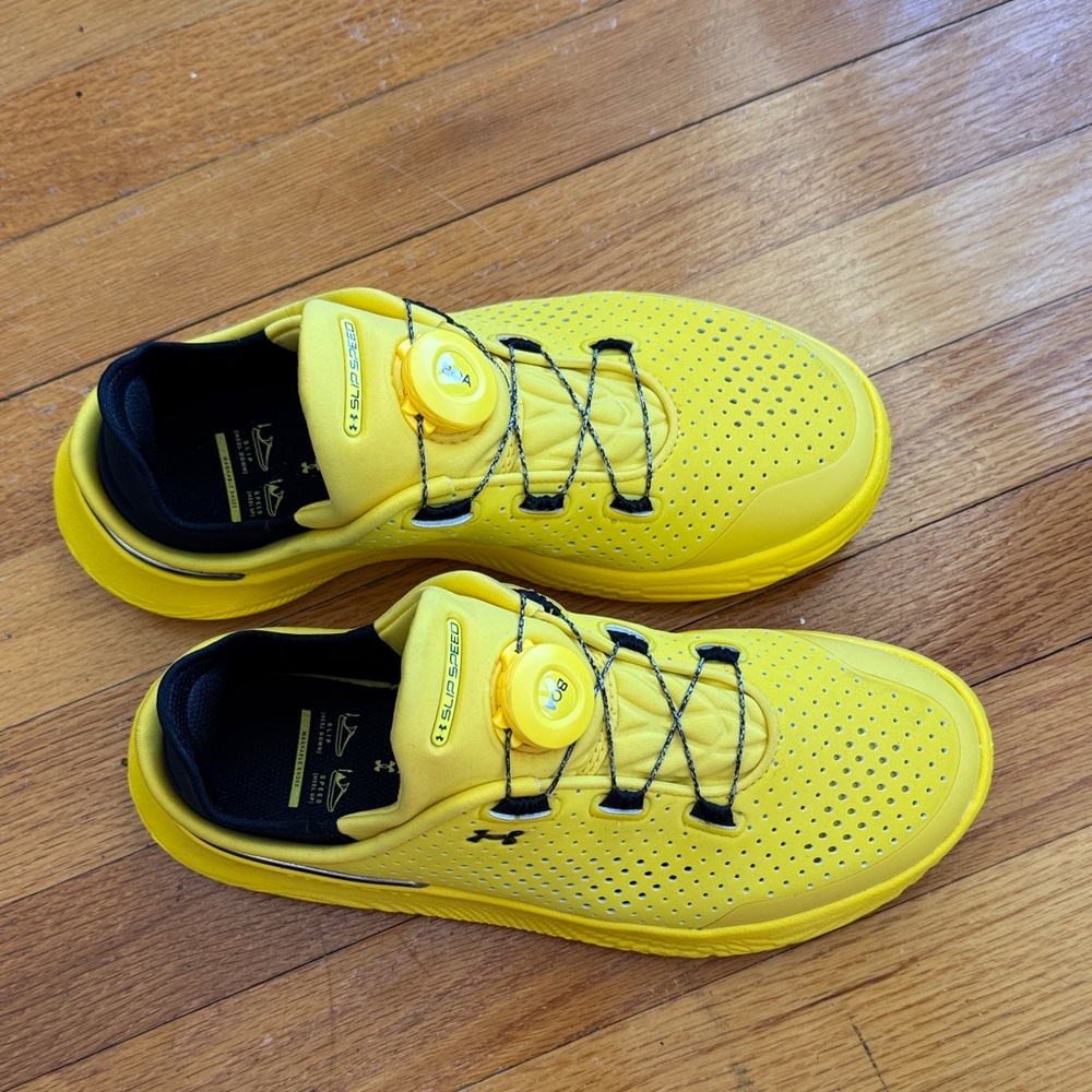Under Armour SlipSpeed Unisex Yellow Athletic Shoes